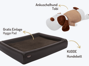 Buddy-Set | KUDDE Hundebett + Ankuschelhund